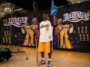 Headgear Classics Kobe Bryant Mamba Pinstripe Button Down Baseball Jersey
